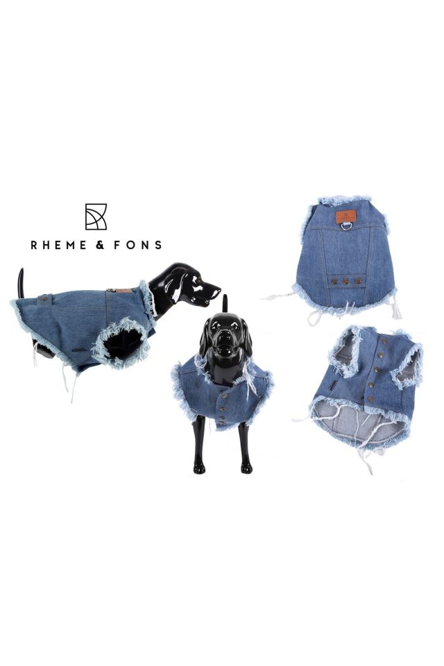 Özel Tasarım Denim Kot Kedi & Köpek Yelek