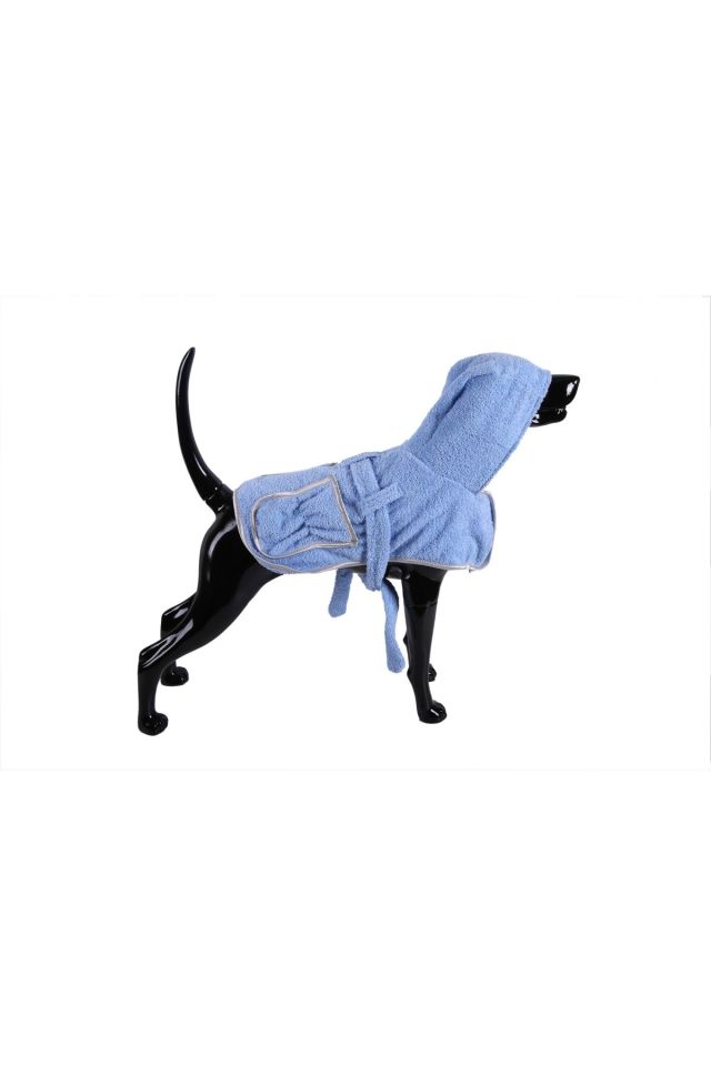 Blue Color Cat Dog Bathrobe Cat Dog Clothes