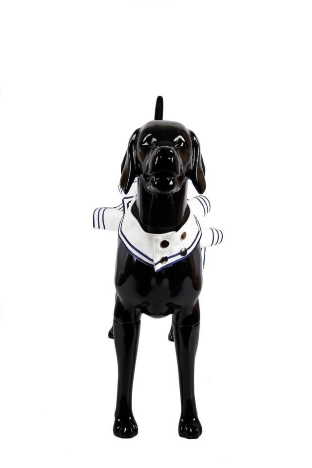 Gonna da marinaio dal design speciale - Set camicetta Abbigliamento per cani e gatti Bianco - 7XL