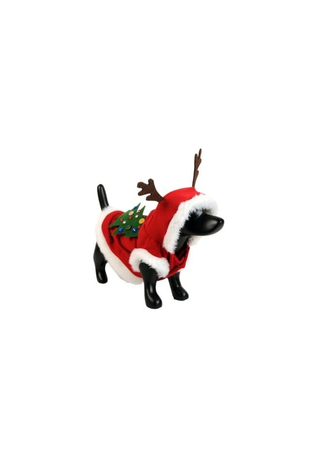 Costume natalizio per cani e gatti dal design speciale rosso - 7XL